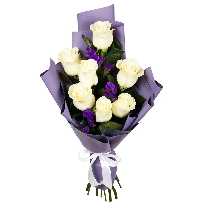 Букет из белых роз россия